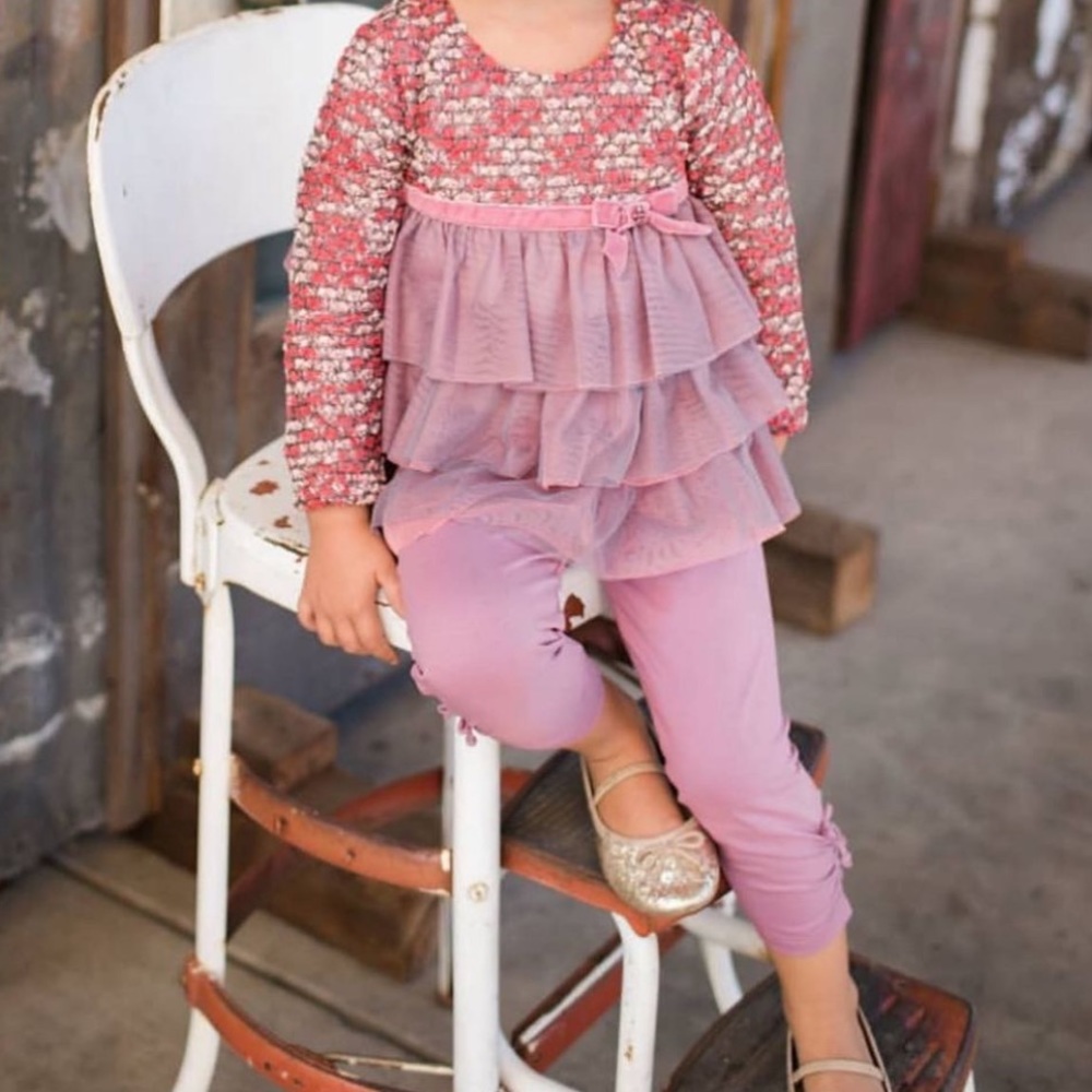 Isobella & Chloe red/ pink matching set - size 4